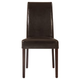 Hartford Bicast Leather Dining Chair Set of 2 - Chic Mid-Century Modern Design for Your Home