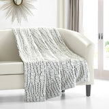 Crocodile Grey Throw Blanket