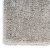 Nourison Luxurious Shag LXR05 Modern & Contemporary Machine Made Power-loomed Indoor only Area Rug Silver 7'10" x 9'10" 99446004581