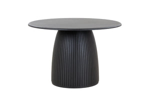 VIG Furniture Modrest -  Lander Modern Mid Century Black Oak Round Dining Table  VGDW-J3630-1-BLK