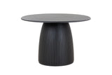 VIG Furniture Modrest -  Lander Modern Mid Century Black Oak Round Dining Table  VGDW-J3630-1-BLK