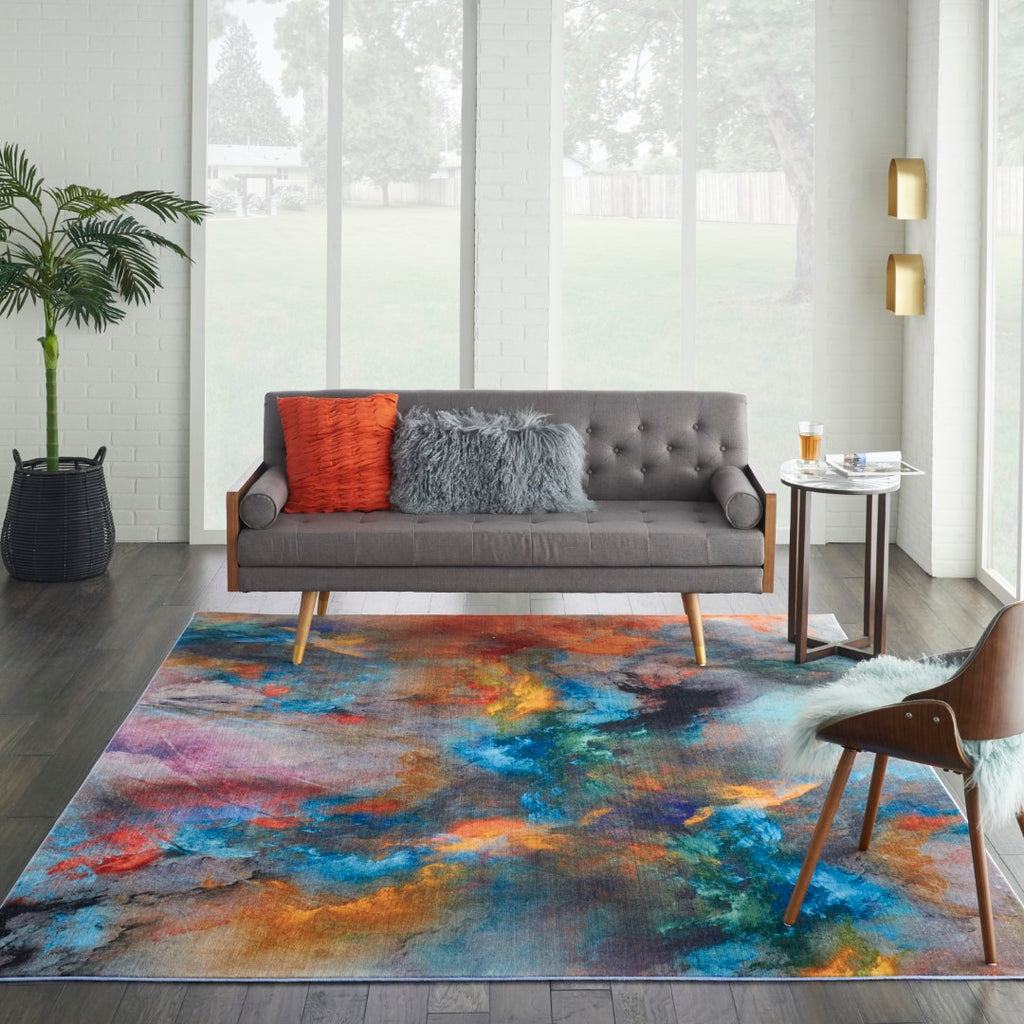 Nourison Le Reve LER03 Artistic Machine Made Tufted Indoor only Area Rug Multicolor 7'9" x 9'9" 99446494351