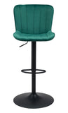 Zuo Modern Tarley 100% Polyester, Plywood, Steel Modern Commercial Grade Barstool Green, Black 100% Polyester, Plywood, Steel