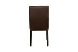 Porter Designs Verona Leather-Look Contemporary Dining Chair Brown 07-204-02-1553