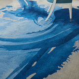 Nourison Symmetry SMM01 Artistic Handmade Tufted Indoor Area Rug Blue/Ivory 8'6" x 11'6" 99446495563