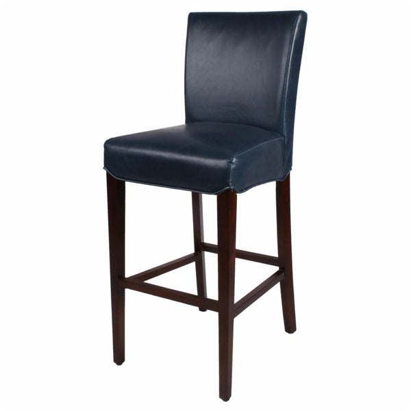 Milton Bar Stool - Stylish Bonded Leather Design with Solid Birch Frame for Modern Home Interiors