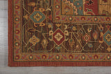 Nourison Living Treasures LI01 Persian Machine Made Loomed Indoor only Area Rug Rust 7'6" x 9'6" 99446675323