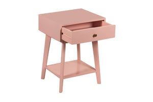 Porter Designs Capri Solid Wood Modern Nightstand Pink 04-108-04-6845