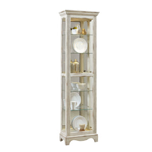 Pulaski Furniture Side Entry 5 Shelf Curio Cabinet in Weathered White P021595-PULASKI P021595-PULASKI