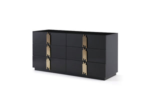 VIG Furniture Modrest Token Modern Black & Gold Bedroom Set VGVCBD815-SET