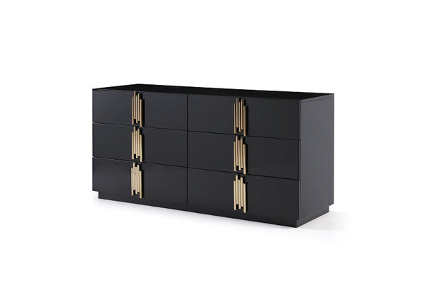 VIG Furniture Modrest Token Modern Black & Gold Bedroom Set VGVCBD815-SET