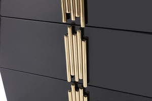 VIG Furniture Modrest Token Modern Black & Gold Bedroom Set VGVCBD815-SET