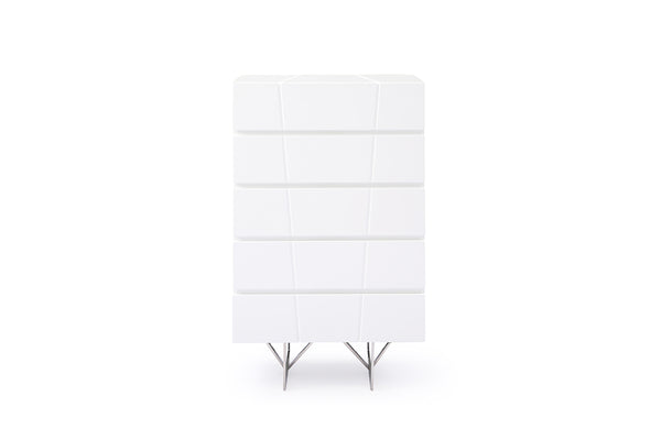 VIG Furniture Modrest Chrysler Modern White Chest VGVCJ8978-5H-WHT