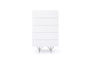 VIG Furniture Modrest Chrysler Modern White Chest VGVCJ8978-5H-WHT