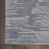 Nourison Michael Amini Ma30 Star SMR02 Glam Handmade Hand Tufted Indoor only Area Rug Blue 7'9" x 9'9" 99446881410