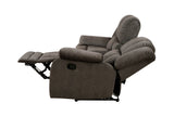 Porter Designs Knox Microfiber seat Transitional Reclining Console Love Gray 03-201C-02-5213