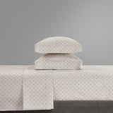 Lucille Beige Queen 4pc Sheet Set