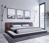 VIG Furniture Queen Nova Domus Jagger Modern Dark Grey & Walnut Bed VGMABR-55-BED-Q