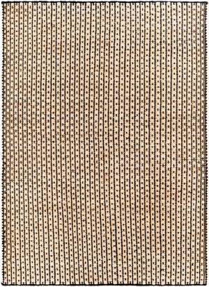 Jasmine JAM-2300 Cottage Jute, Cotton Rug JAM2300-81012 Black, Beige 80% Jute, 20% Cotton 8'10" x 12'