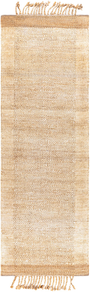 Jasmine JAM-2303 Cottage Jute Rug JAM2303-268 Camel, Beige 100% Jute 2'6" x 8'