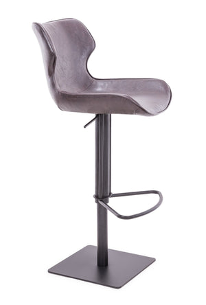 VIG Furniture Modrest Jamila - Modern Dark Brown Eco-Leather Bar Stool VGHR5475/GB-1-DKBRN-BS VGHR5475/GB-1-DKBRN-BS