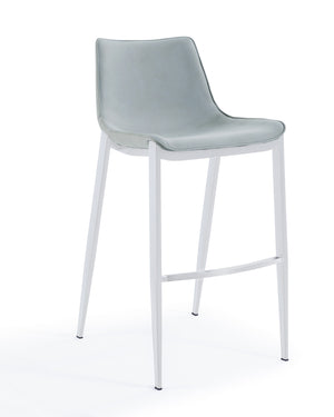 VIG Furniture Modrest Jane - Modern Light Grey Counter Stool Set of 2 VGHR-5361C-C-LG-BS