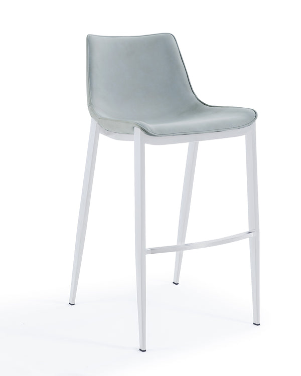 VIG Furniture Modrest Jane - Modern Light Grey Counter Stool Set of 2 VGHR-5361C-C-LG-BS