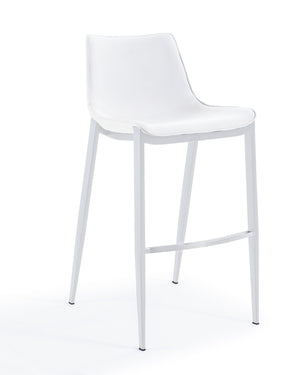VIG Furniture Modrest Jane - Modern White Counter Stool Set of 2 VGHR-5361C-C-W-BS