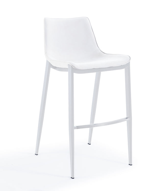 VIG Furniture Modrest Jane - Modern White Counter Stool Set of 2 VGHR-5361C-C-W-BS