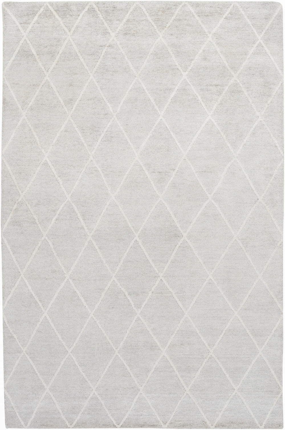 Jaque JAQ-4002 Modern Viscose Rug JAQ4002-913 Light Gray, Ivory 100% Viscose 9' x 13'