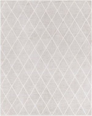 Jaque JAQ-4002 Modern Viscose Rug JAQ4002-810 Light Gray, Ivory 100% Viscose 8' x 10'