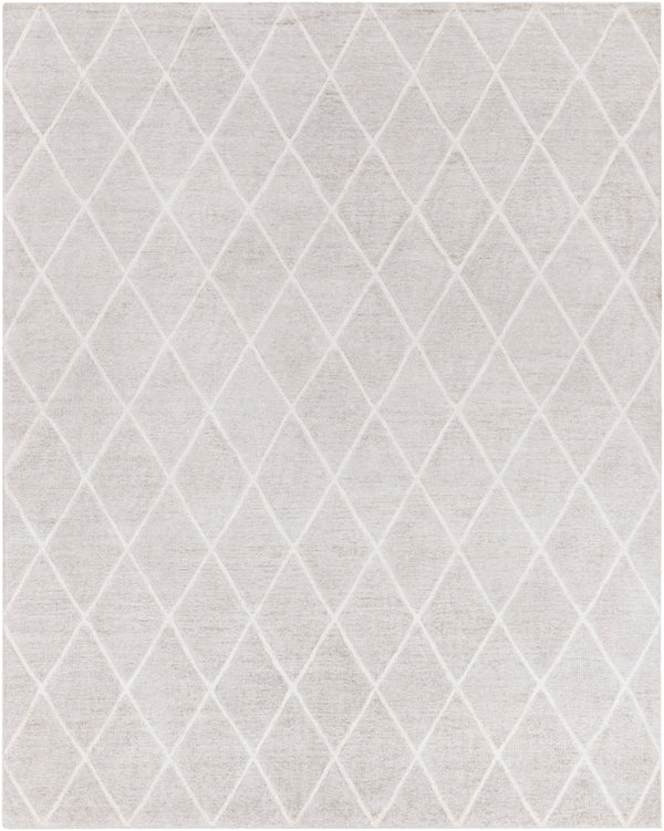 Jaque JAQ-4002 Modern Viscose Rug JAQ4002-810 Light Gray, Ivory 100% Viscose 8' x 10'