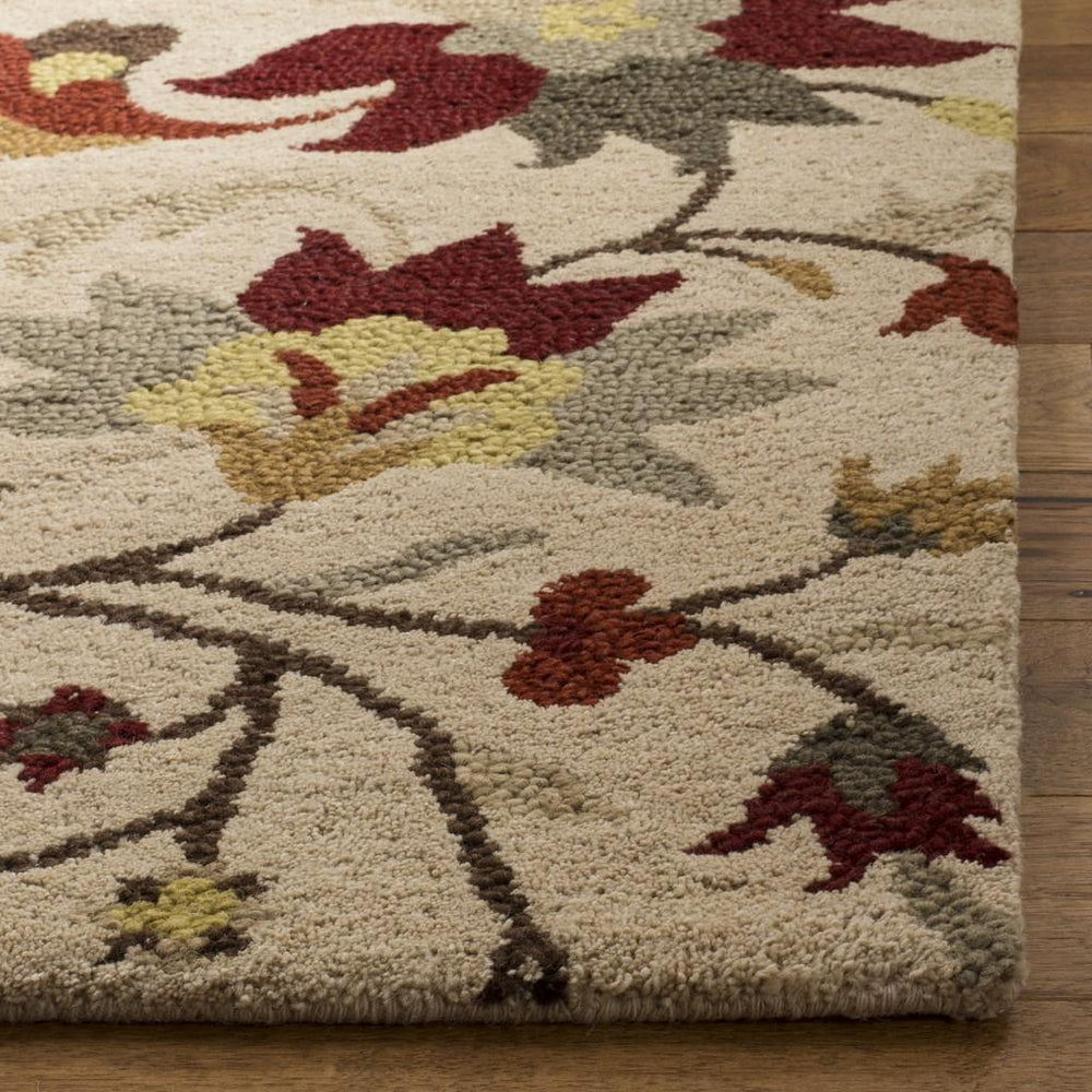 Jar457 Luxurious Wool Pile Hand Tufted Rug for Elegant Home Décor - Soft, Durable, and Timeless