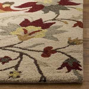 Jar457 Luxurious Wool Pile Hand Tufted Rug for Elegant Home Décor - Soft, Durable, and Timeless