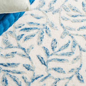 Safavieh Jardin 734 Hand Tufted Country and Floral Rug Ivory / Blue 8' x 10'