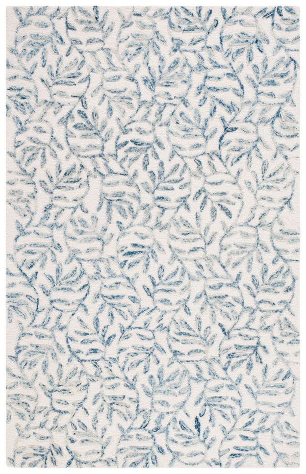 Safavieh Jardin 734 Hand Tufted Country and Floral Rug Ivory / Blue 8' x 10'
