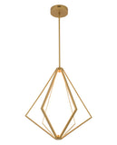 Bethel Gold LED Chandelier in Metal & Silicone