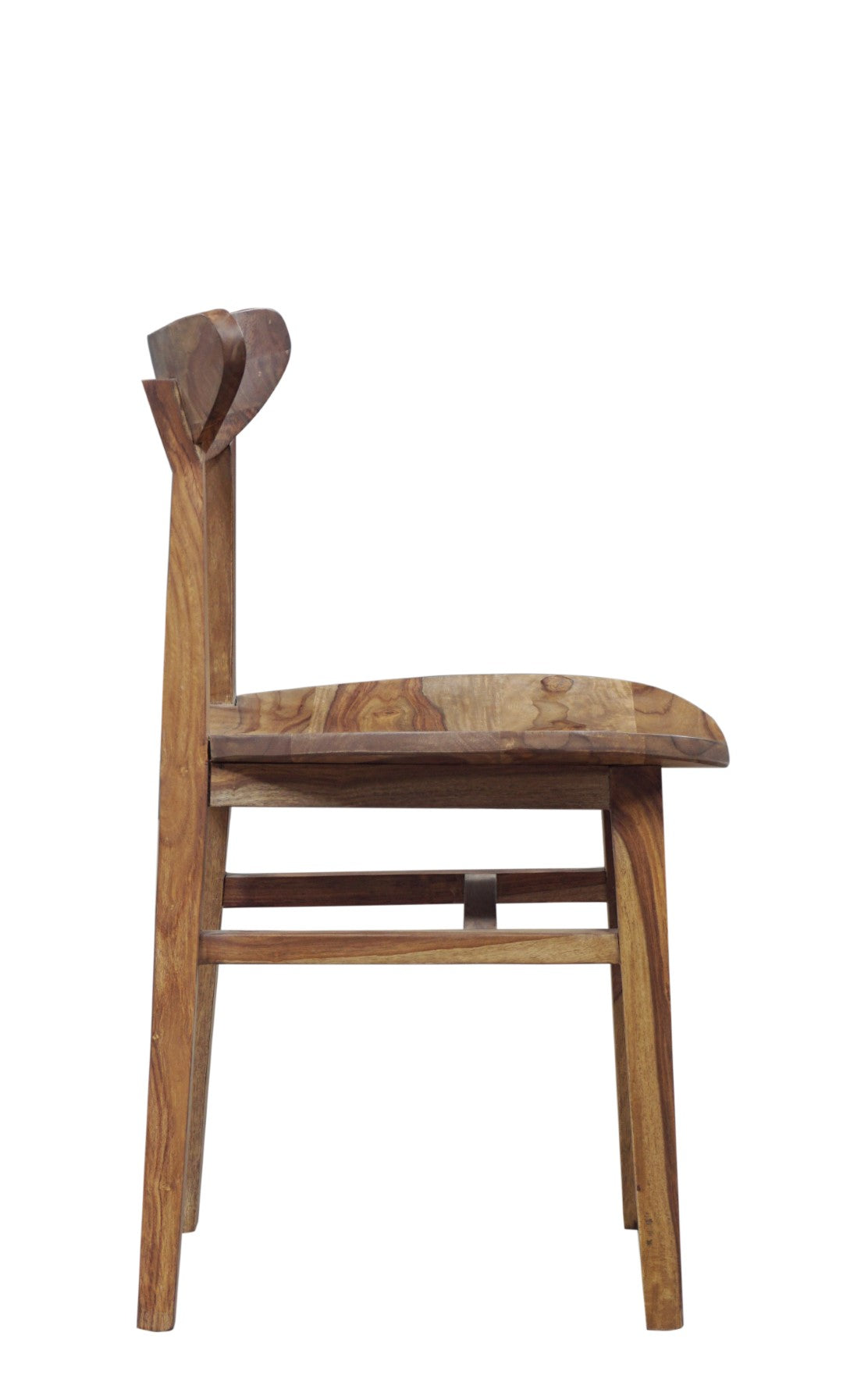 Porter Designs Fusion Solid Sheesham Wood Dining Chair in Natural (Set of 2)