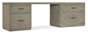 Hooker Furniture Linville Falls Corner Desk with Two Open Desk Cabinets 6150-10937-85