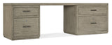 Linville Falls Corner Desk with Two Open Desk Cabinets