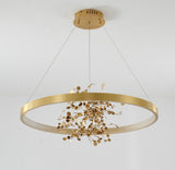 Bethel Gold LED Chandelier in Stainless Steel & Aluminum