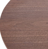 Allie 39" Round Table Dark Walnut