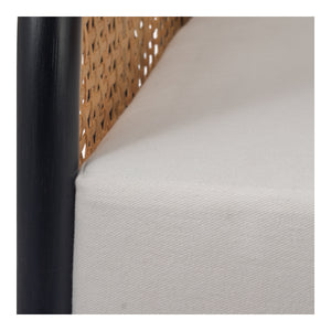 Ferrara Rattan Accent Chair Black/Natural