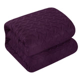 Jazmine Plum Queen 3pc Comforter Set