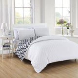 Ora White Queen 3pc Comforter Set