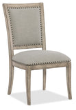 Boheme Traditional-Formal Vitton Upholstered Side Chair In Rubberwood And Hardwood Solids With Fabric - Set of 2