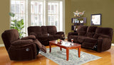 Porter Designs Ramsey Microfiber Glider Transitional Recliner Brown 03-112C-05-6012