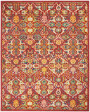 Nourison Allur ALR03 Bohemian Machine Made Power-loomed Indoor only Area Rug Red Multicolor 9' x 12' 99446838179