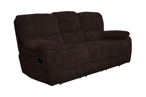 Porter Designs Chandler with Table Contemporary Reclining Sofa Brown 03-201-01-9093