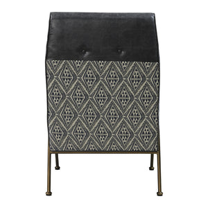 Kahlo Fabric Accent Chair Azure Diamond/Vintage Midnight